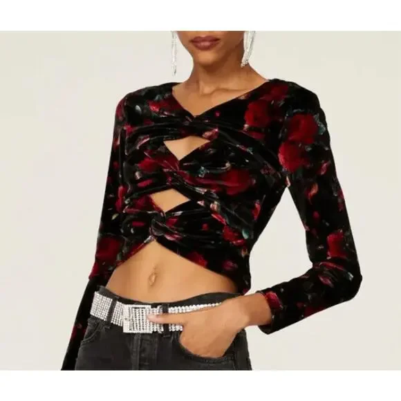 Autumn Adeigbo Rowenna Cutout Blouse 90’s, Sexy, Whimseygoth, Sexy, Y2K, SZ 10 - Picture 2 of 6